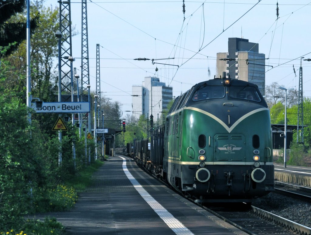 B.E.G. V200 am 6.4.11 im Beueler Bahnhof.