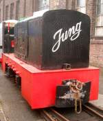 Lokomotiven/120646/eine-feldbahnlokomotive-der-marke-jung-am Eine Feldbahnlokomotive der Marke Jung am 13.2.11 im RIM Kln.