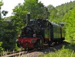 Wiehltalbahn/141766/dampflokomotive-waldbroel-am-2952011-auf-der Dampflokomotive 'Waldbrl' am 29.5.2011 auf der Wiehltalbahn.