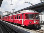 zuge/108364/be-44-513-am-220710-im Be 4/4 513 am 22.07.10. im Bahnhof Chur als RE nach Reichenau Tamins.