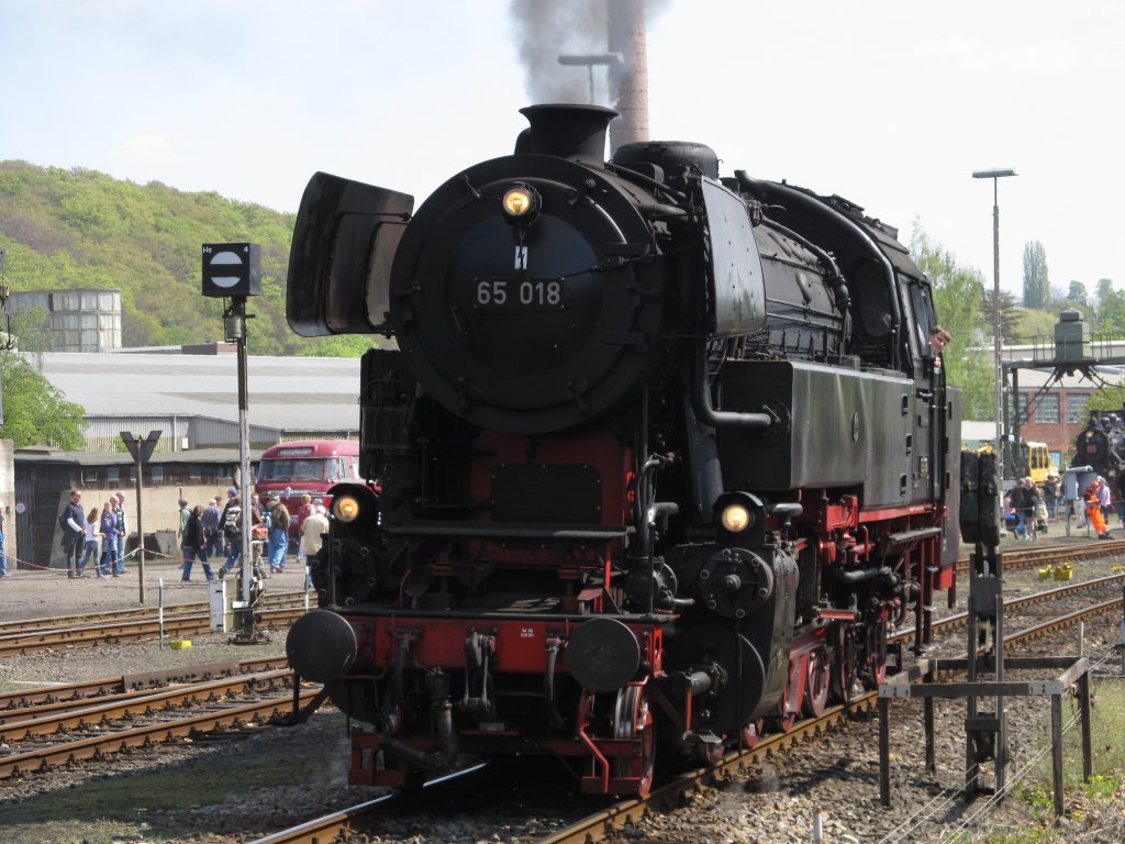 65 018 im Eisenbahnmuseum Bochum-Dahlhausen.